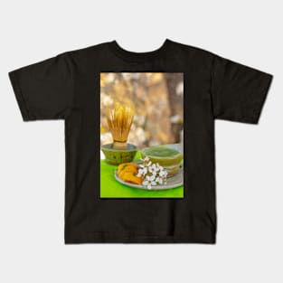 Pear Blossom Matcha Kids T-Shirt